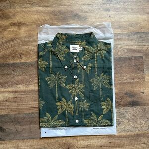 Flint and Tinder Classic Slub Palm Shirt NEW